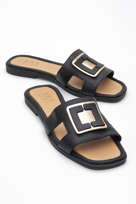 MILLIE Leder Schnalle Slide (Women) - Image 3