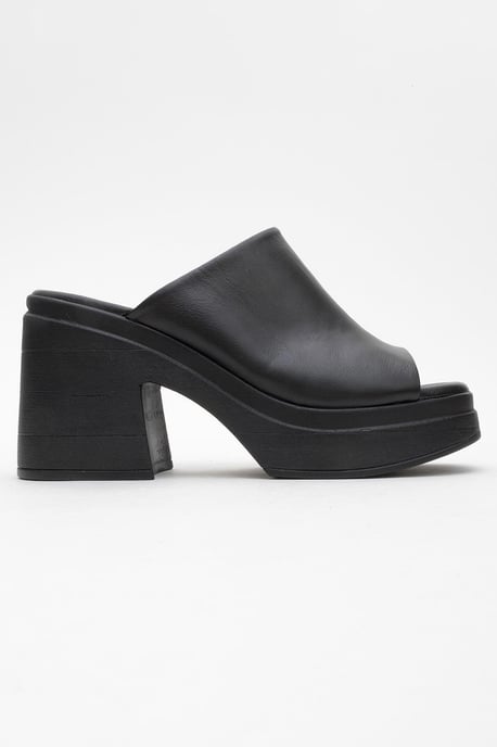 Nola Leder Plateau Mules (Women) - Image 3