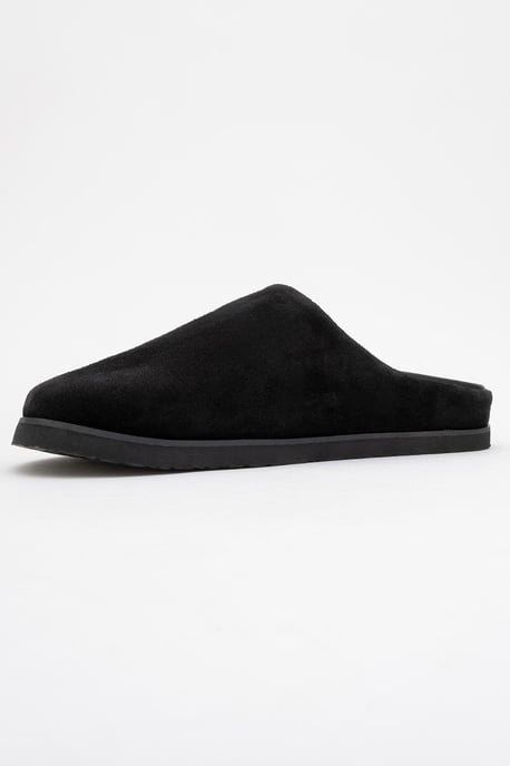 Forever & Always Suede-Leder-Slide-Sandale - Schwarz - Image 5