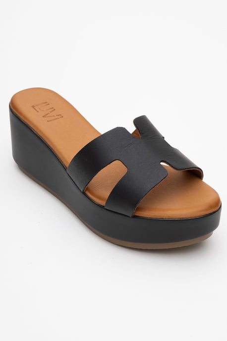 Lia Leder Plateau Sandale (Women) - Image 3