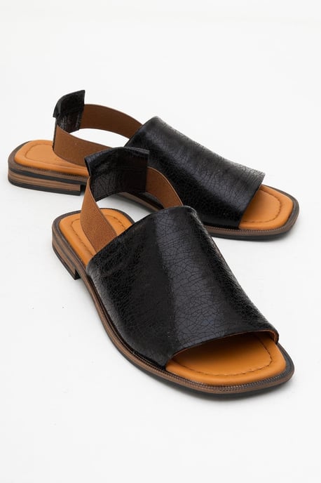 Fuela Leder Elastic Flach Sandalen (Women) - Image 2