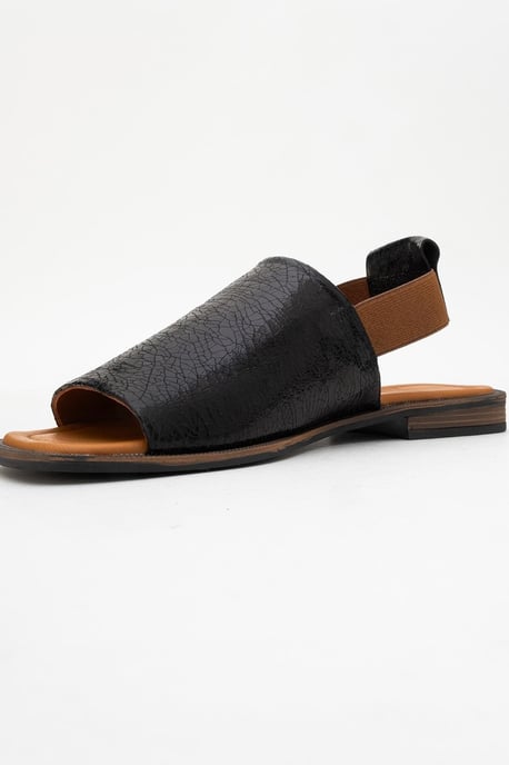 Fuela Leder Elastic Flach Sandalen (Women) - Image 4