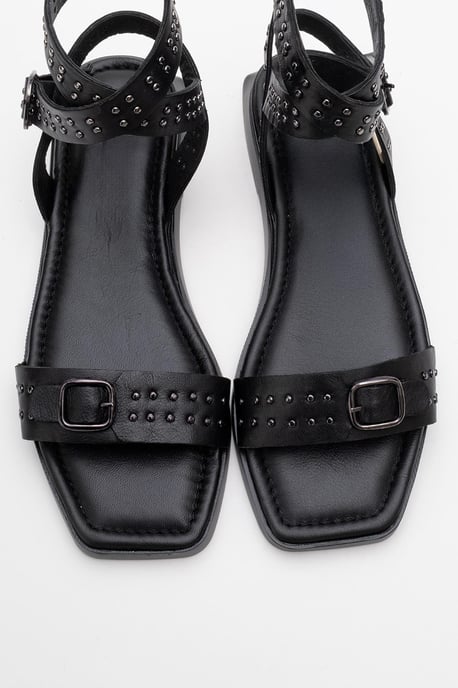 Forever & Always Leder-Sandale (Damen), Modell Carril - Schwarz - Image 4