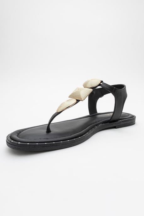 Giulia Leder Flach Sandale (Women) - Image 4