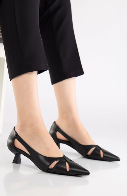 Sidal Kitten Heel Leder-Pumps (Damen) - Image 4