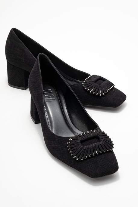 Velora Schnalle Eckige Zehenpartie Blockabsatz Pumps (Damen) - Image 2