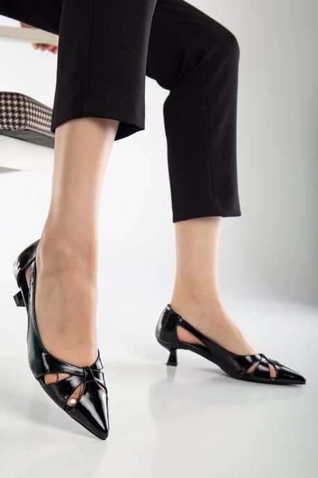 Sidal Kitten Heel Leder-Pumps (Damen) - Image 3