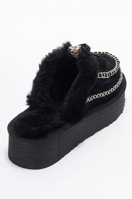 Yalina Leder-Platform-Mokassin-Hausschuhe - Image 5