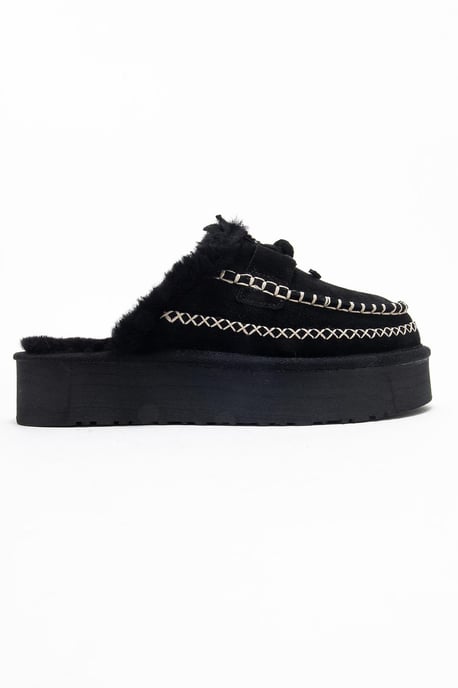 Yalina Leder-Platform-Mokassin-Hausschuhe - Image 6