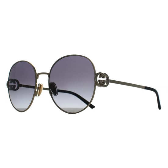 Gucci Rund Damen Gold Grau GG2047S - Image 2