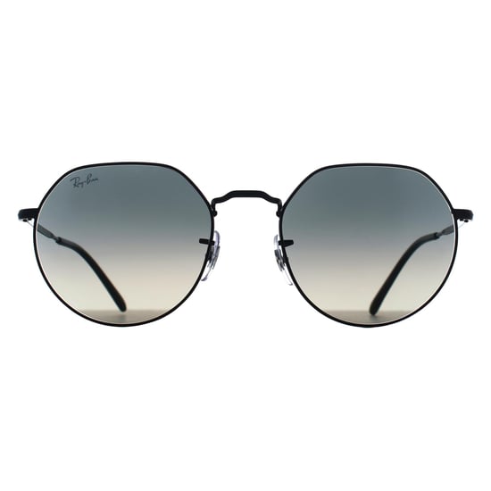 Ray-Ban Rund Unisex Poliert Schwarz Grau Gradient RB3565 Jack - Image 1
