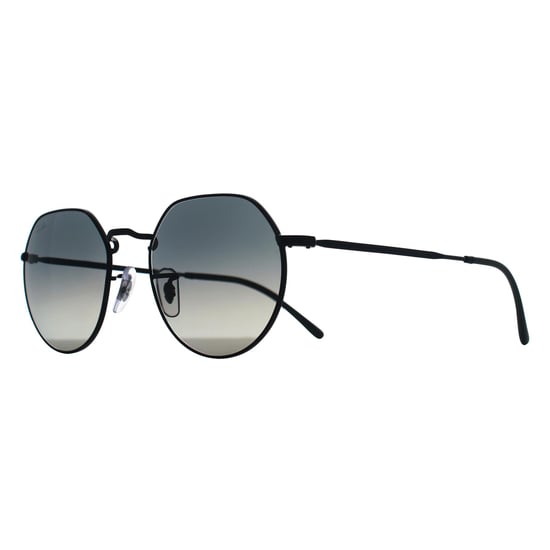 Ray-Ban Rund Unisex Poliert Schwarz Grau Gradient RB3565 Jack - Image 2