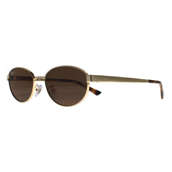 Ray-Ban Oval Damen Poliert Arista Gold Dunkelbraun RB3774D - Image 2