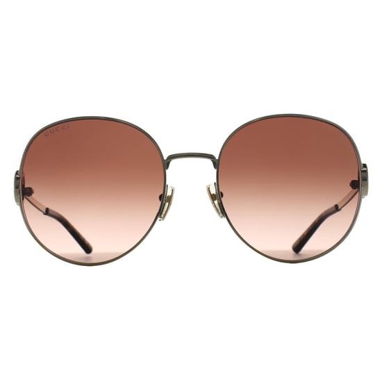 Gucci Rund Damen Gold Braun Farbverlauf GG2047S - Image 1