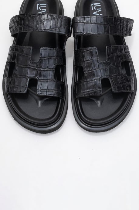 Loana Leder Slide Sandale - Image 2
