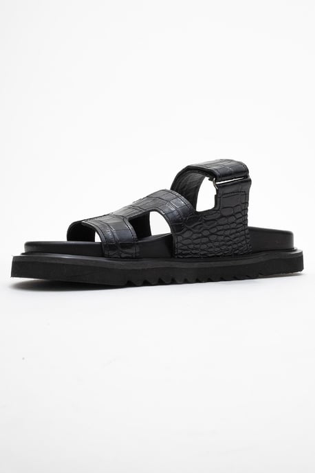 Loana Leder Slide Sandale - Image 4