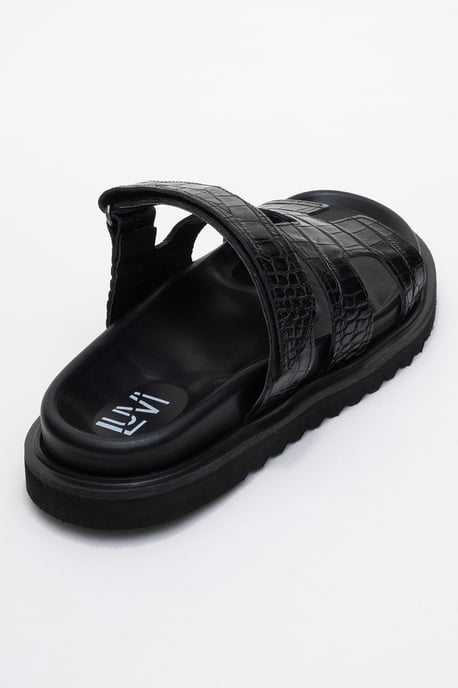 Loana Leder Slide Sandale - Image 5