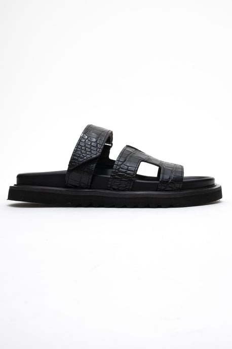Loana Leder Slide Sandale - Image 6