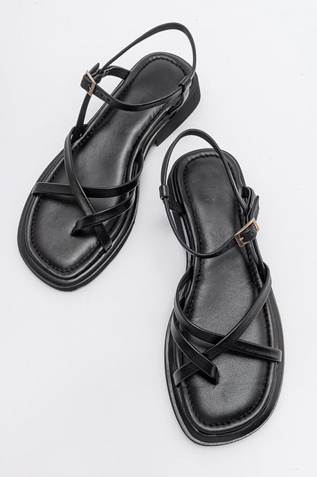 Antas Mit Riemchen Leder Flach Sandalen (Women) - Image 3