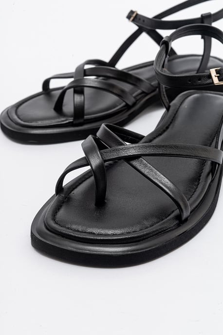 Antas Mit Riemchen Leder Flach Sandalen (Women) - Image 4