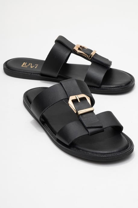 Sveta Leder Mit Schnalle Sandale (Women) - Image 2
