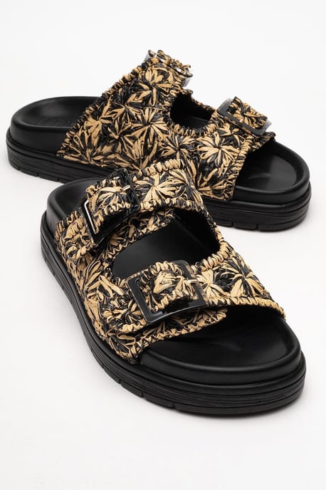 Milana Leder Double‑Strap Sandale (Women) - Image 1