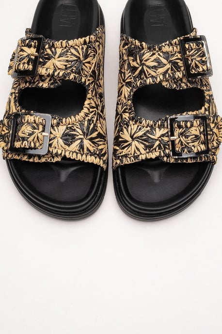 Milana Leder Double‑Strap Sandale (Women) - Image 2