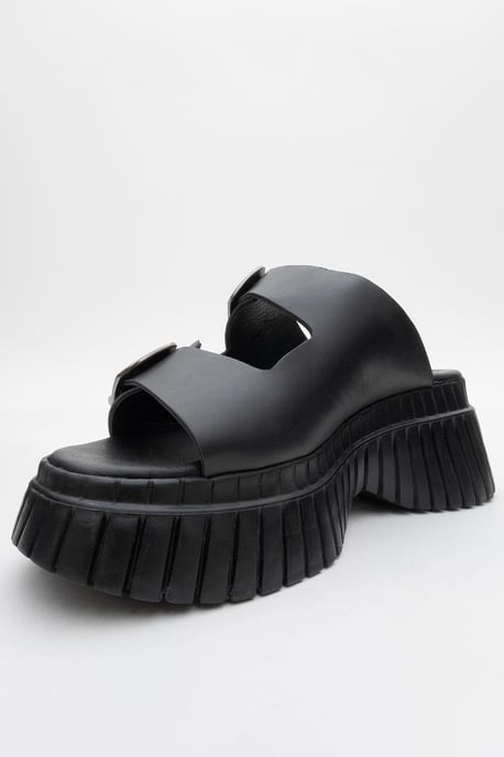 Joanes Leder Two-Strap Plateau Sandale (Women) - Image 3