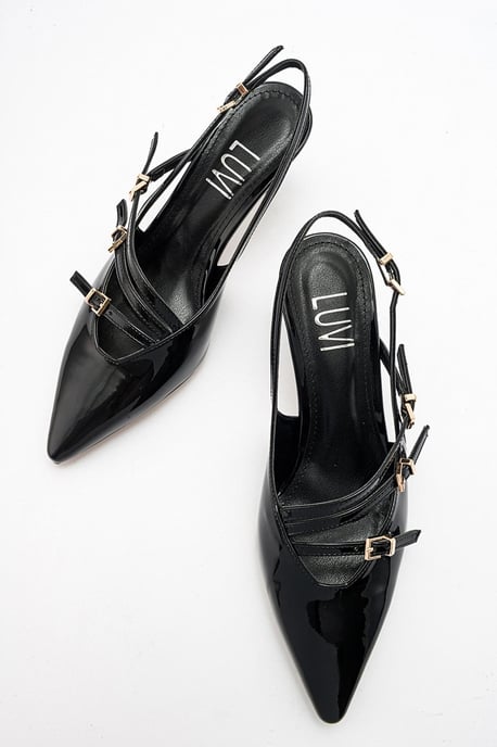 Magra Spitzer Zehenbereich Slingback Stiletto - Image 4