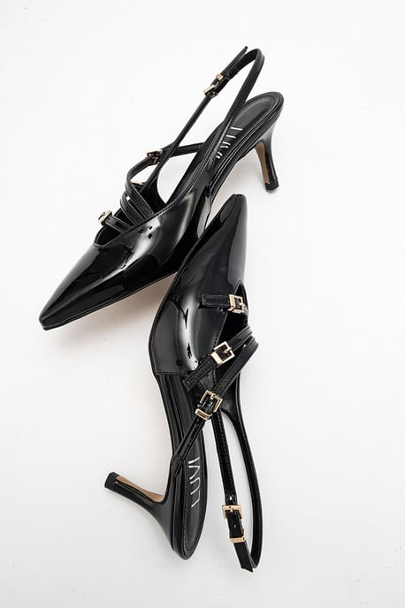 Magra Spitzer Zehenbereich Slingback Stiletto - Image 5