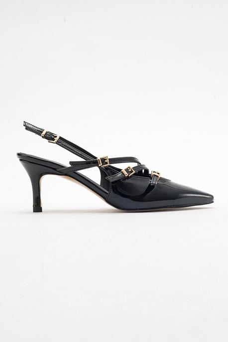 Magra Spitzer Zehenbereich Slingback Stiletto - Image 6