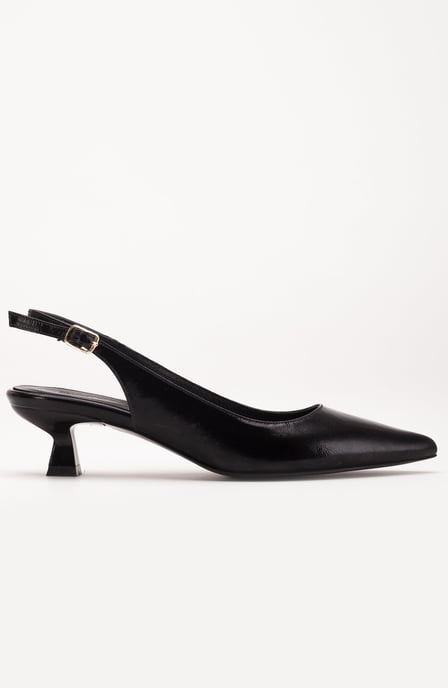 Lety Slingback Kitten-Heel Leder-Pumps - Image 5