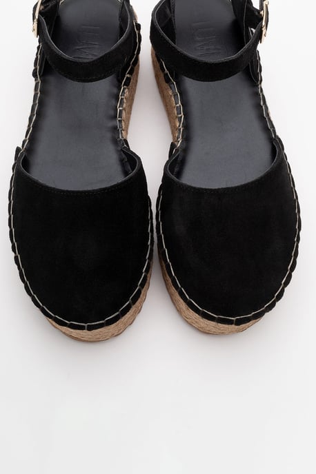 Viba Leder Espadrille Plateau Keilabsatz Sandalen (Damen) - Image 2
