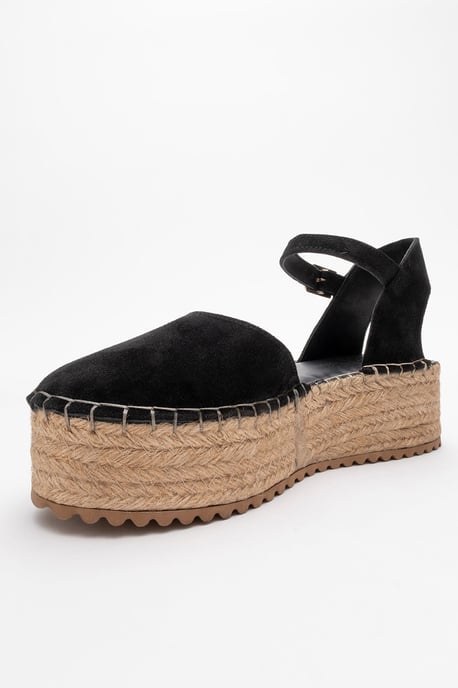 Viba Leder Espadrille Plateau Keilabsatz Sandalen (Damen) - Image 3