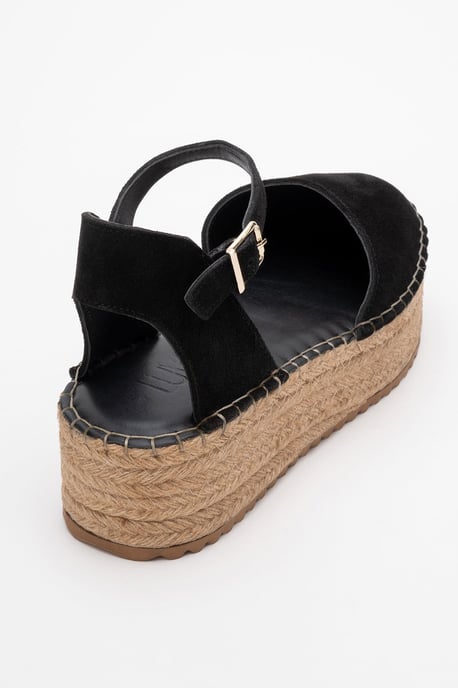 Viba Leder Espadrille Plateau Keilabsatz Sandalen (Damen) - Image 4