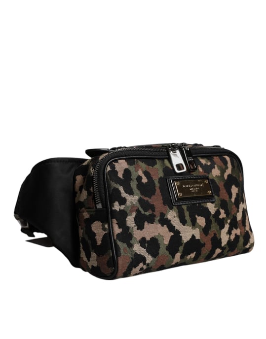 Dolce & Gabbana Mehrfarbiges Leoparden DG Logo Gürtel Hüfttasche Bag - Image 3