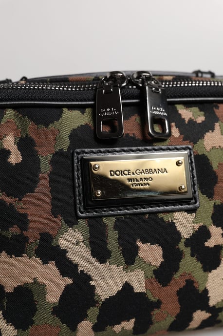 Dolce & Gabbana Mehrfarbiges Leoparden DG Logo Gürtel Hüfttasche Bag - Image 6