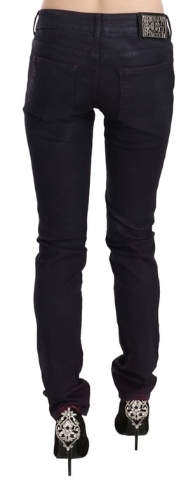 Cavalli Beschichtete Skinny-Jeans Navy - Image 3