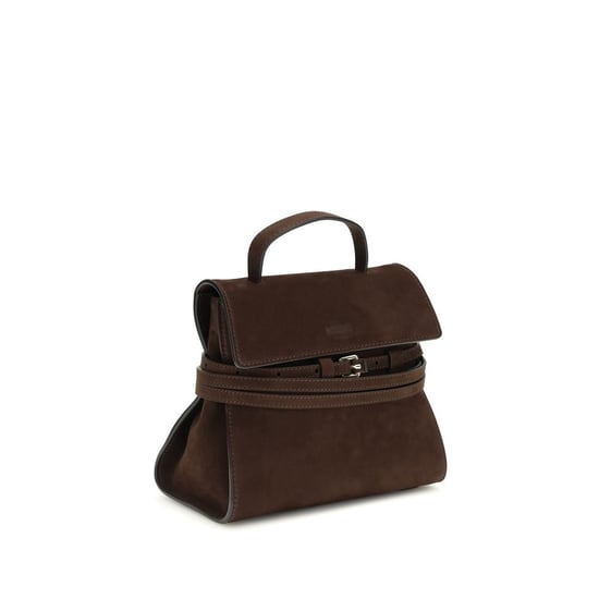 Moschino Braune Kalbleder Bos Taurus Handtasche - Image 2
