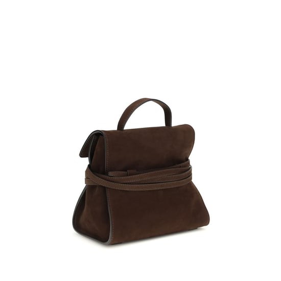 Moschino Braune Kalbleder Bos Taurus Handtasche - Image 3