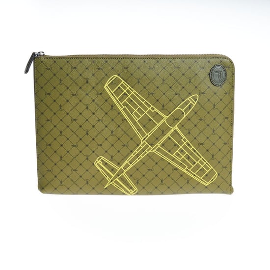 Trussardi Grüner Leder Herren-Clutch - Image 1