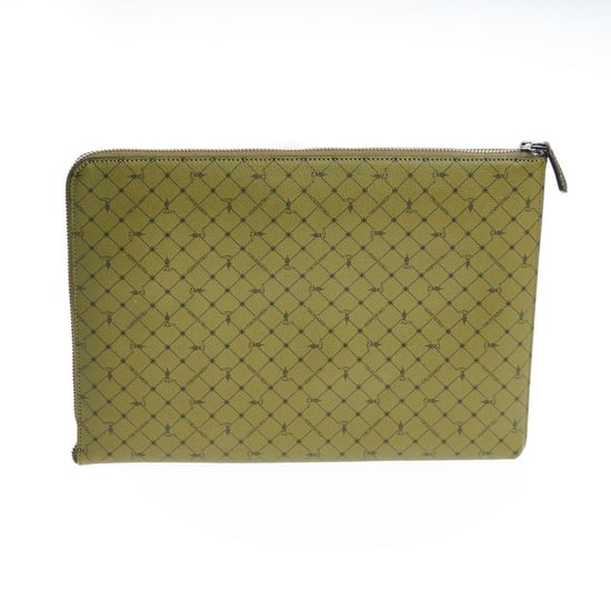Trussardi Grüner Leder Herren-Clutch - Image 3