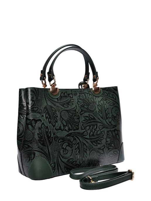 Anna Luchini Grün Rindsledertasche - Image 2