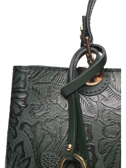 Anna Luchini Grün Rindsledertasche - Image 3