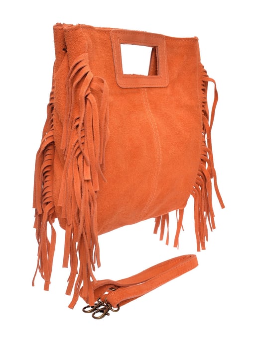 Anna Luchini Orange Rindsledertasche - Image 2