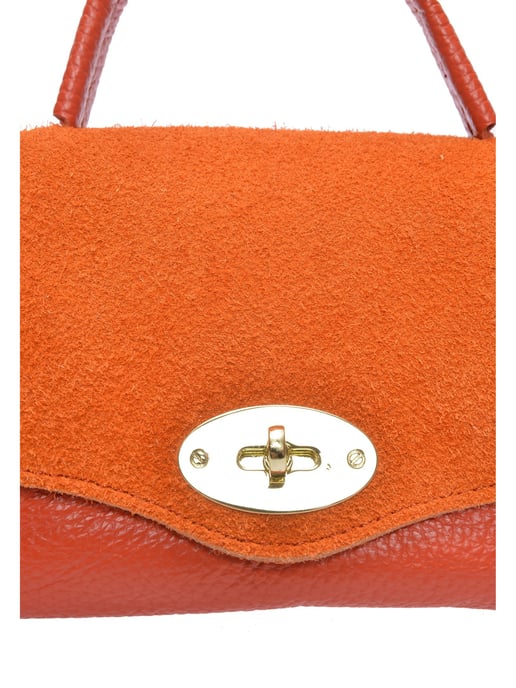 Roberta M Orange Rindsledertasche - Image 3