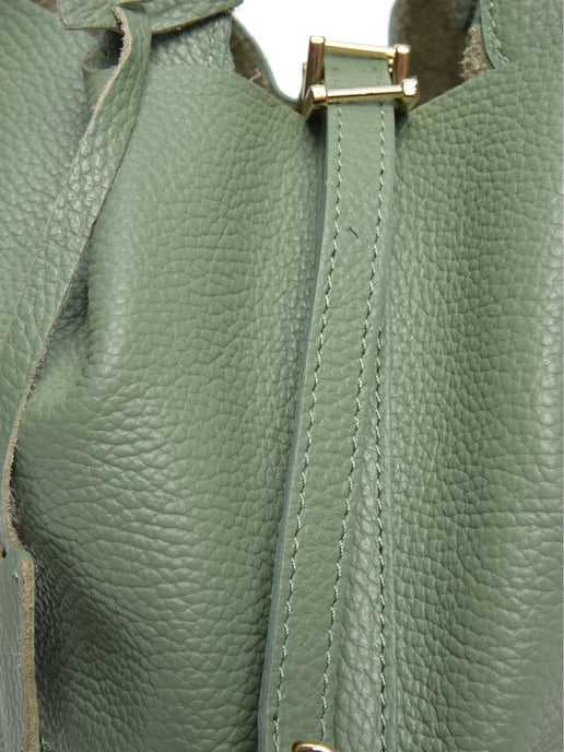 Anna Luchini Grün Rindsledertasche - Image 3