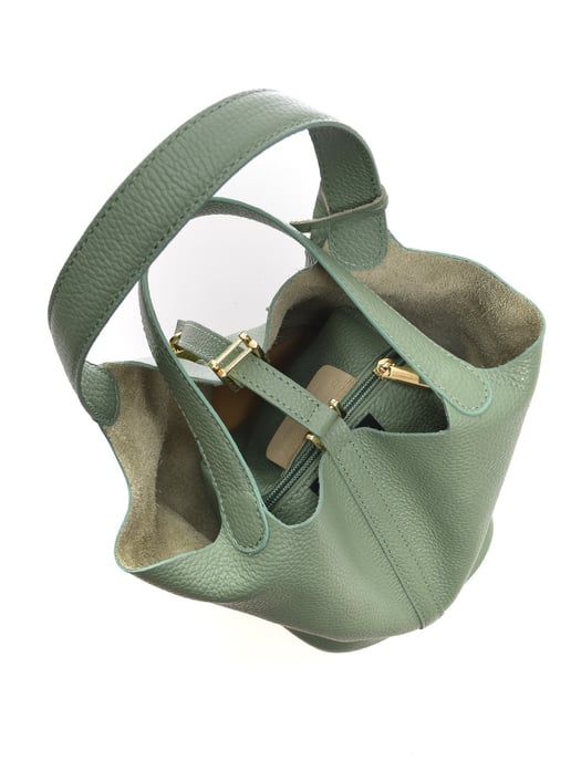 Anna Luchini Grün Rindsledertasche - Image 4