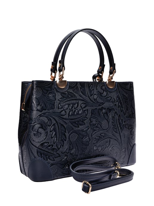 Anna Luchini Blau Rindsledertasche - Image 2