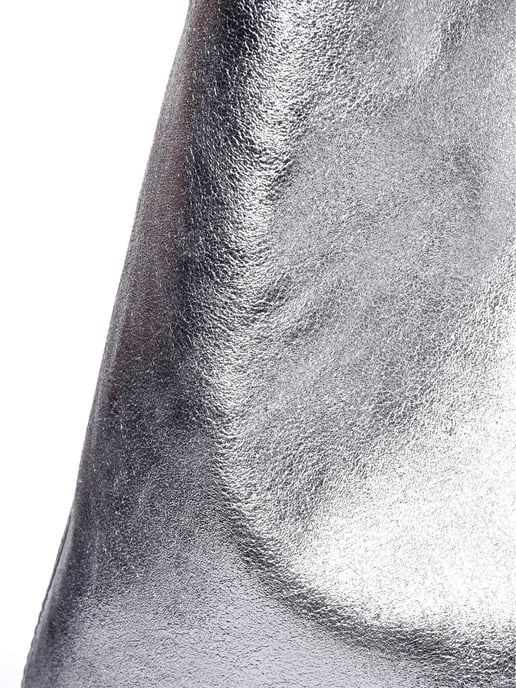 Luisa Vannini Silber Rindsledertasche - Image 3